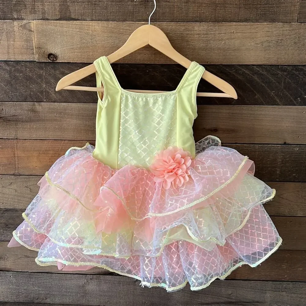 NWOT Revolution Dancewear Girl's Embraceable You Dress Dance Costume